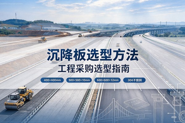 尚志沉降板选择方法